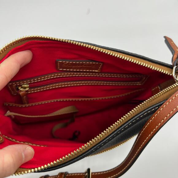 Dooney & Bourke Pebble Leather Crossbody Handbags Black - Picture 8 of 15